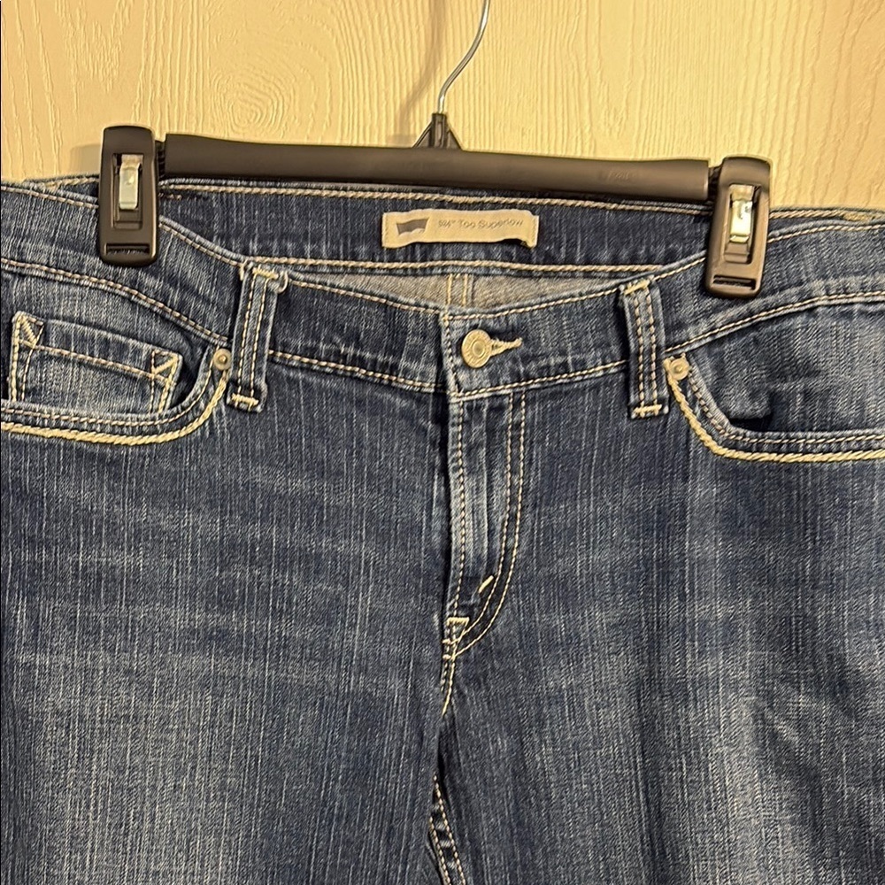 Levi's Women's Boot Cut Jeans - Dark Blue - Picture 2 of 7